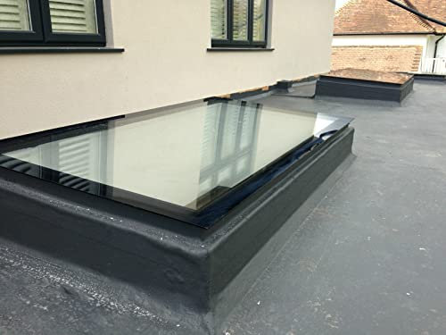 Kitchen Kingdom Skylight Flat Rooflight Toughened Glass - 20 Year - Multiple Sizes (400mm x 1200mm)