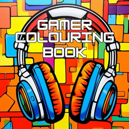 Coloring Book for Gamers, Cool Gaming Art for Gamers of All Ages, 20 Illustrations to Color, blank controller images to design your own, stocking ... 20 gaming images to color, boy and girl