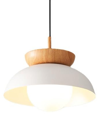 ZGDHWCR Lámpara de araña de estilo japonés, pantalla de lámpara colgante de metal creativa y personalizada, lámpara colgante de un solo cabezal con fuente de luz E27, lámpara de techo de montaje empot