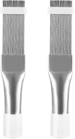 PEUTIER 2 Pcs Air Conditioner Fin Comb, Radiator Fin Straightener Refrigerator Coil Cleaning Brush Evaporator Cleaner for Cleaning Condensers Evaporators AC