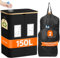 Lifewit Collecteur de Bouteilles avec Couvercle 2 Compartiment 150L, Poubelle Tri Selectif pour Plastique, Bouteilles Verre, Poubelle Exterieur de Recyclage avec Trou, Cuisine Rangement, Noir