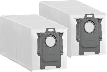 WAIKAS Sacs à Poussière Compatible avec Roborock Q Revo, S8 Maxv Ultra, P10S/P10S PRO, V20, P10/P10 Pro Station d'Aspiration, 2 Pièce