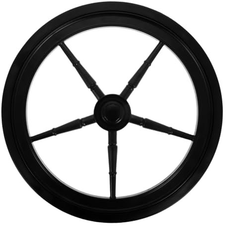 Black Replacement Cart Wheels for Plastic Rubber Dining Carts