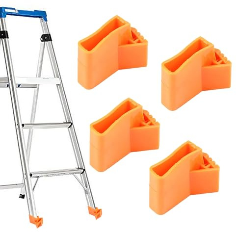 Accessori per scale di prolunga, supporti per scale | accessori in gomma antiscivolo 4 pezzi con piedini di supporto altamente resistenti per una posizione antiscivolo all'aperto in cucina per armadi