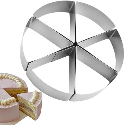 Generico Taglierina Per Cheesecake - Divisore Per Torte,Strumento Per Tagliare Torte Rotonde In Acciaio Inossidabile Con 6 Scomparti Per Pizza Pane E Dolci