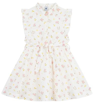 Vestido sin Mangas para niños de algodón Estampado Flores