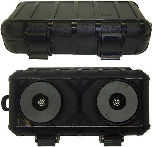 Large Magnetic Waterproof Hiding Box Container for Under Car Truck Van with Very Strong Magnetic to Hold 10kg