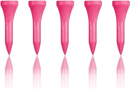 Zivisk Tee Golf Legno 38mm, 100 Pezzida Tee da Golf in bambù (Rosa)