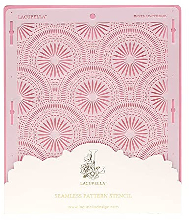Lacupella Cake Decorating Stencil for Tall Buttercream Cake, Royal Icing, Ganache, Paint, Airbrush (RAYES)