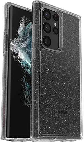 OtterBox Galaxy S22 Ultra Symmetry Series Case - Stardust (Silver Flake), Ultra-Sleek, Wireless Charging Compatible, Raised Edges Protect Camera & Screen