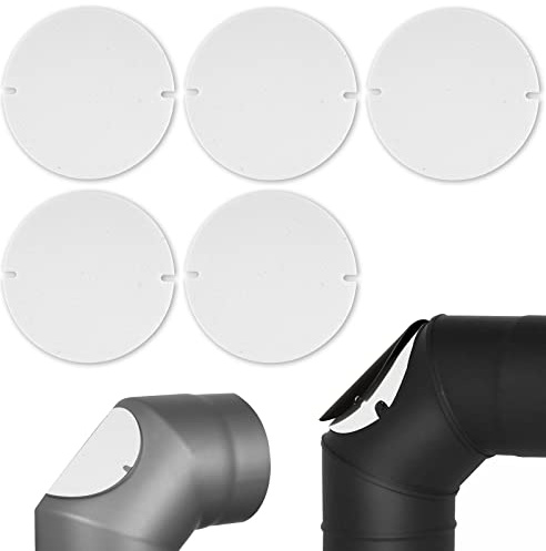 COEKI 5 Stücke Dichtung für Ofenrohrklappen Ofenrohr-Klappen Flachdichtung Hitzebeständig bis 1200°C, Rohrdichtung zum Zuschneiden, für Rohre mit Ø 155-200 mm