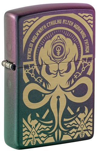 Zippo stormtändare – Evil, Iridescent, Laser Engrave – påfyllningsbar – återanvändbar – vindbeständig design – presentförpackning – tillverkad i USA