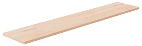 vidaXL Regalboden, Regalbrett mit viel Stauraum, Holzplatte zur Aufbewahrung, Wandboard Einlegeboden Wandregal, Unbehandeltes Massivholz Eiche