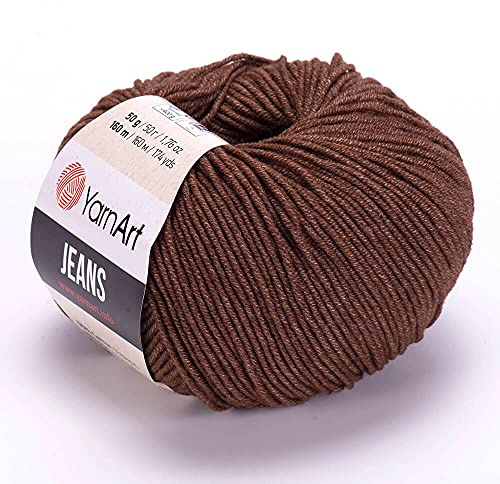 Yarn Art Jeans Yarn 160m, Soft Cotton Amigurumi Doll Animal 50g Knitting Crochet (70)
