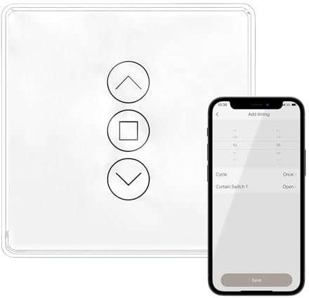 Interruptor inteligente para persiana y toldos, control WiFi compatible con Alexa y Google Home