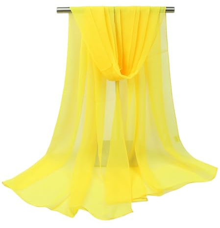OUKIN Chiffon Scarf for Women UK Ladies Scarves Soft Neck Scarf Sheer Wrap | Scarves for Women,Lightweight Headscarf,Solid Color,Accessories for Women,Birthday Gifts for Women,Spring Summer Autumn