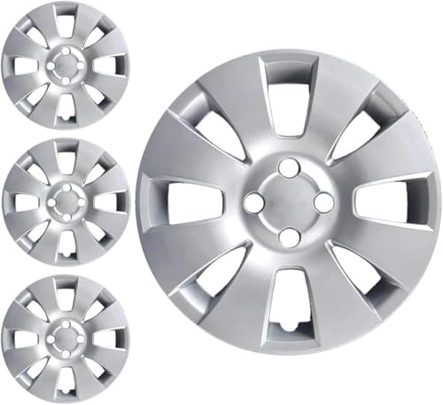 RYELDOM Copricerchi 15 Pollici per Toyota Yaris 2006, Set 4 Coppe Ruota in Nylon Flessibile Resistenti, Copricerchi Auto 15, Made in Italy