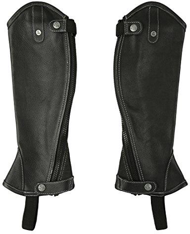RTS da Donna in Pelle da Equitazione Vitello con Cuciture a Contrasto, Donna, mit Kontrastnähten, Nero, XS