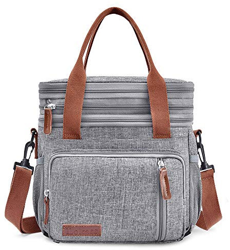 Cooler Rucksack Isoliert Auslaufsicher Tragbare Doppeldecker Cooler Tote Picknick-Tasche mit großer Kapazität für Outdoor-Sportarten, Camping, Grillpartys