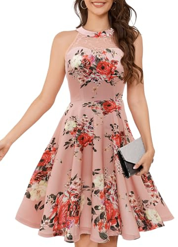 Bbonlinedress Aftonklänningar, eleganta för bröllopsgäster, festklänning för damer, halterneck, konfirmationsklänningar, brudtärneklänningar, cocktailklänning, festklänning, S