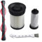 Sileduove 1 Hauptrollbürste, 2 Filter, 1 Reinigungsbürste 9178017731 für Mi-Ele Triflex HX1 Serie, HX1 Pro, Triflex HX1 Cat&Dog, Triflex HX1 Select