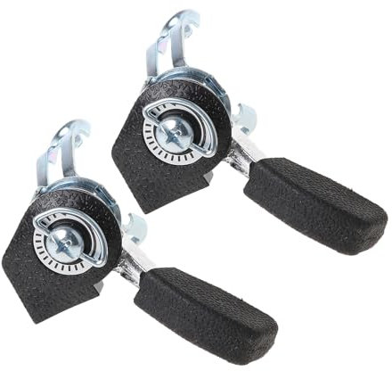 Uitndvyte 2 x Fahrrad-Schalthebel für Rechtshänder, Rechtshänder, Aluminiumlegierung, Öl-Fahrradzubehör