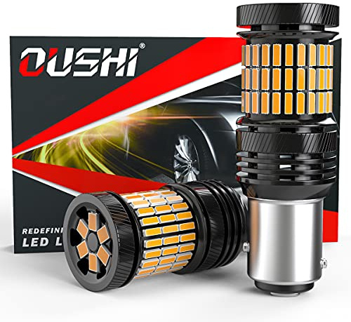 1157 BAY15D LED Lampa, OUSHI P21/5W 2057 2357 7528 LED Lampa 4000LM 12V-24V 21W Ersättning för Bil DRL LED-backljus, 6500K Xenon Vit (Pack Med 2)