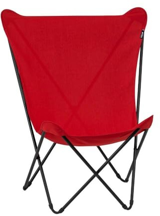 Lafuma MOBILIER - Fauteuil Papillon - Maxi Pop Up - Airlon - Rouge Garance - Fabriqué en France - LFM5358_6534 - Garantie 5 Ans - L.60xl.78xH.99cm