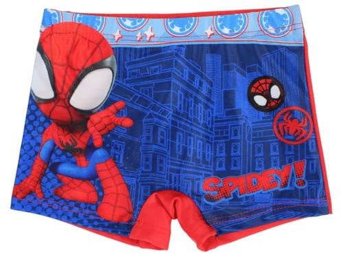 Spiderman, Bañador, Rojo, Playa, Baño, Verano, Cómodo, Estampado, Niños, Niño, Niña, Talla 2/3A - Modelo SPI36-0630 S1-2/3A