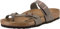 BIRKENSTOCK Mayari Damen Zehensteg Sandalen,Grau (Nubuck Stone Nubuck Stone),41 EU