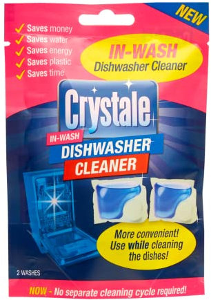Crystale In-Wash Dishwasher Cleaner - 2 capsules