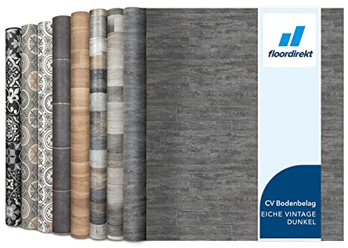 Floordirekt | Rouleaux, Dalles et Lames Terrasses PVC | 100 x 200 cm | Épaisseur de 2,7 mm | Idéal pour Les passages intensifs | Vancouver 5