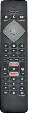 Ricambio telecomando philips per telecomando universale philips 43PUS6754/12 50PUS7394 55PUS6704 58PUS650465 65OLED804/12