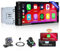 6,9 Zoll Autoradio Wireless Carplay und Android Auto 1 Din Touch Display Radio mit Bildschirm Bluetooth Freisprecheinrichtung, Rückfahrkamera, Mikrofon, FM USB+Type-C