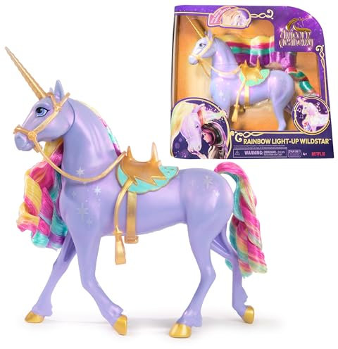 Unicorn Academy, Interactive Rainbow Light-up Wildstar Unicorn Toy with Lights, Sounds & Music, Dolls & Unicorn Toys for Girls Ages 4 and up