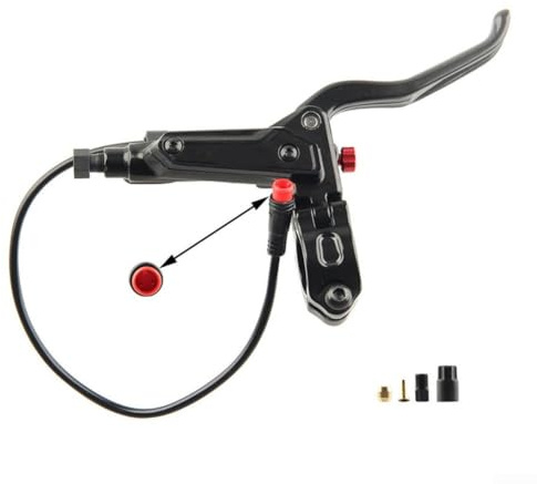 Hydraulisk bromshandtag för Ebike, motorcykel, skoter, svart färg (höger)