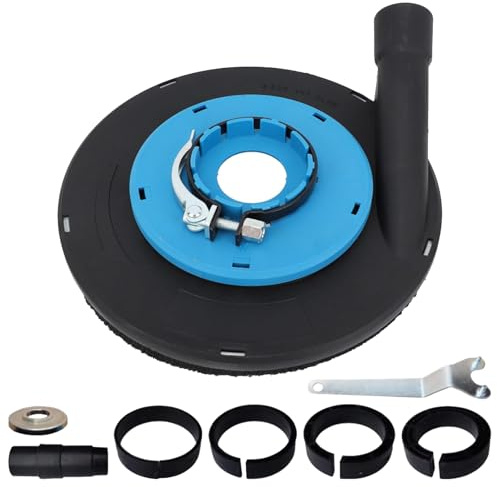 Capot d'aspiration pour meuleuse d'angle, 230 mm, kit de capot d'aspiration professionnel, pour ponceuse de sol, ponceuse à béton, housse anti-poussière pour fraiseuse à béton, B 230 L