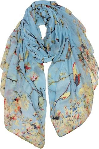 DAMILY Foulard Femme Motif de Dentelle Echarpe Châle Doux Etole Léger
