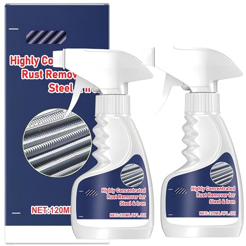 Generico Spray antiruggine ad Alta concentrazione, convertitore di ruggine in Gel, Trattamento antiruggine ad Alta efficacia per Metallo, Auto, Utensili e mobili da Esterno (2Pezzo)