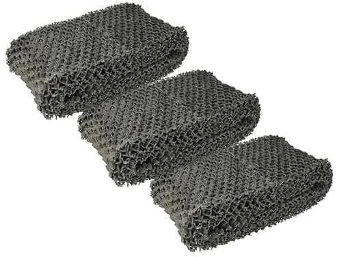 vhbw 3 x filter kompatibel med Philips HU4813, HU4813/10, HU4814/10 luftfuktare – luftfilter, fiberfilter, grå