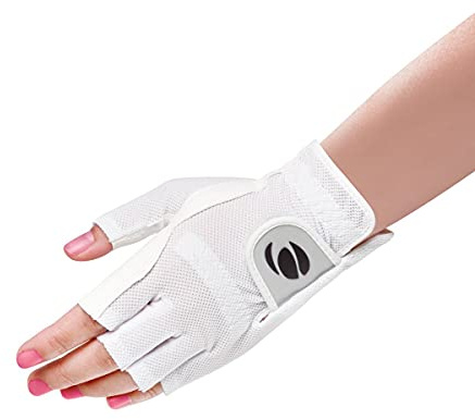 Orlimar Allante Half-Finger Golf Glove - Women's Right Hand Medium/Large for Left-Handed Golfer