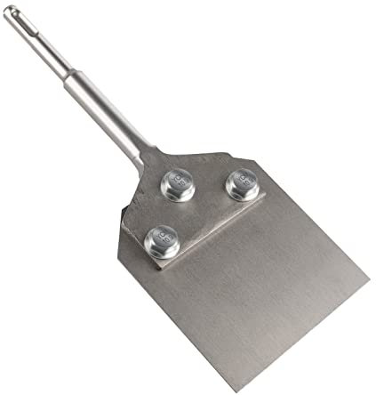 CPROSP SDS-Plus Spachtelmeissel Fliesenmeißel 250x100mm, zum Abtragen von Bodenbelägen und Beschichtungen in Verbindung mit Abbruchgeräten
