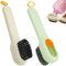 2 Pcs Spazzola per Scarpe, spazzola per bucato per scarpe, spazzole per pulizia, spazzole per pulizia con setole morbide per uso domestico, bagno, cucina (verde, bianco)