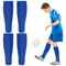 2 Paar Fußball Stutzen Kinder,Elastisch Fußball Sleeves Tubes Sportsocken,Stutzen ohne Socken, Atmungsaktive Trainingssocken für Kinder Jungen Radfahren Laufen Basketball Fußball Stutzen (Blau)