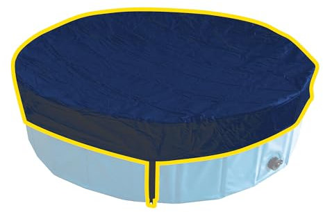 Croci - Poolabdeckung für Hunde, wasserdichtes und widerstandsfähiges PVC, runde Form