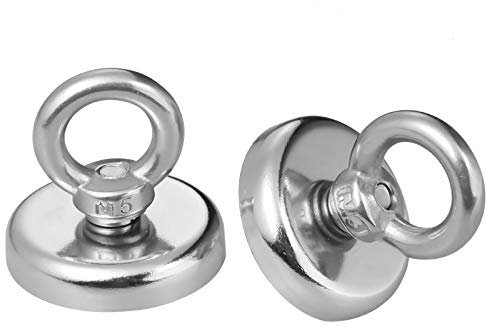 Wukong Aimant à œillet en néodyme 32 mm Adhérence 35 kg Super Forte Crochet Magnétique Magnétique Magnétique