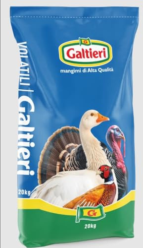 GALTIERI Special MANGIMI Offerta 2 Sacchi Tacchini da 20 kg Completo con Coccidiostatico per Tacchini, polli selvaggina
