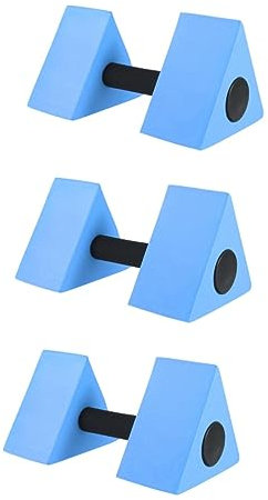 BESPORTBLE 3 Stück Schwimmende Ausrüstung Blauer Schwimmer Aerobic-Gewicht Kinder Reisen Handlicht Eva-Hantel Für Übungen Langhanteln Training Dreieck Schwimmen Aqua-Hantel