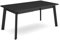 Skraut Home | Mesa Comedor | Mesa Fija Cocina y Salón | 170 | para 8 Comensales | Patas de Madera | Estilo Moderno | Negro