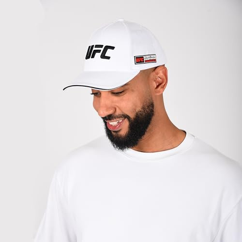 UFC Casquette Blanche Homme – Sport Lifestyle, Réglable, Logo Officiel UFC, Protection Soleil